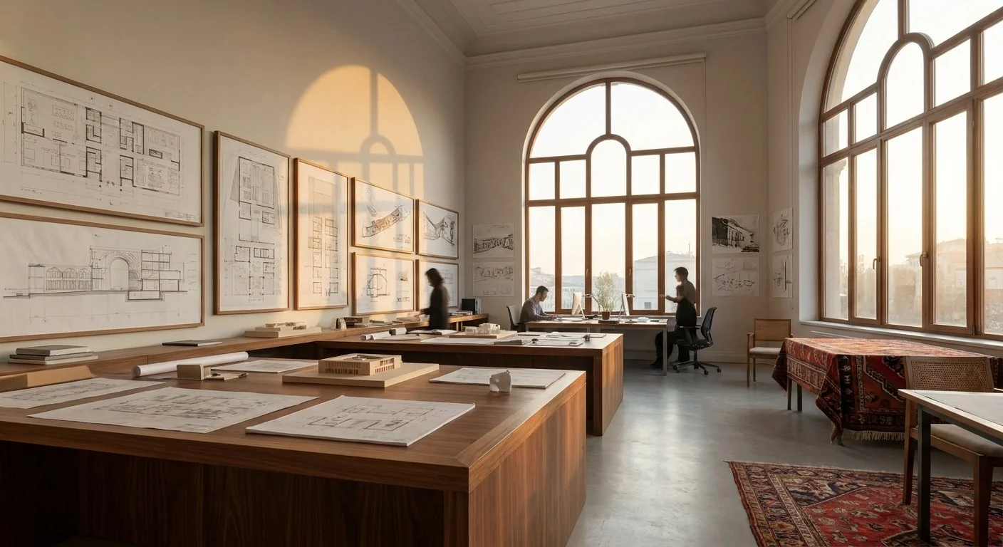 Modern mimari ofis — mimari.ai ekibi