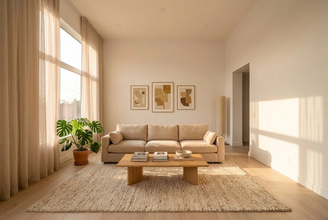 Boş Salon → Modern Türk Dekorasyonu - sonrası