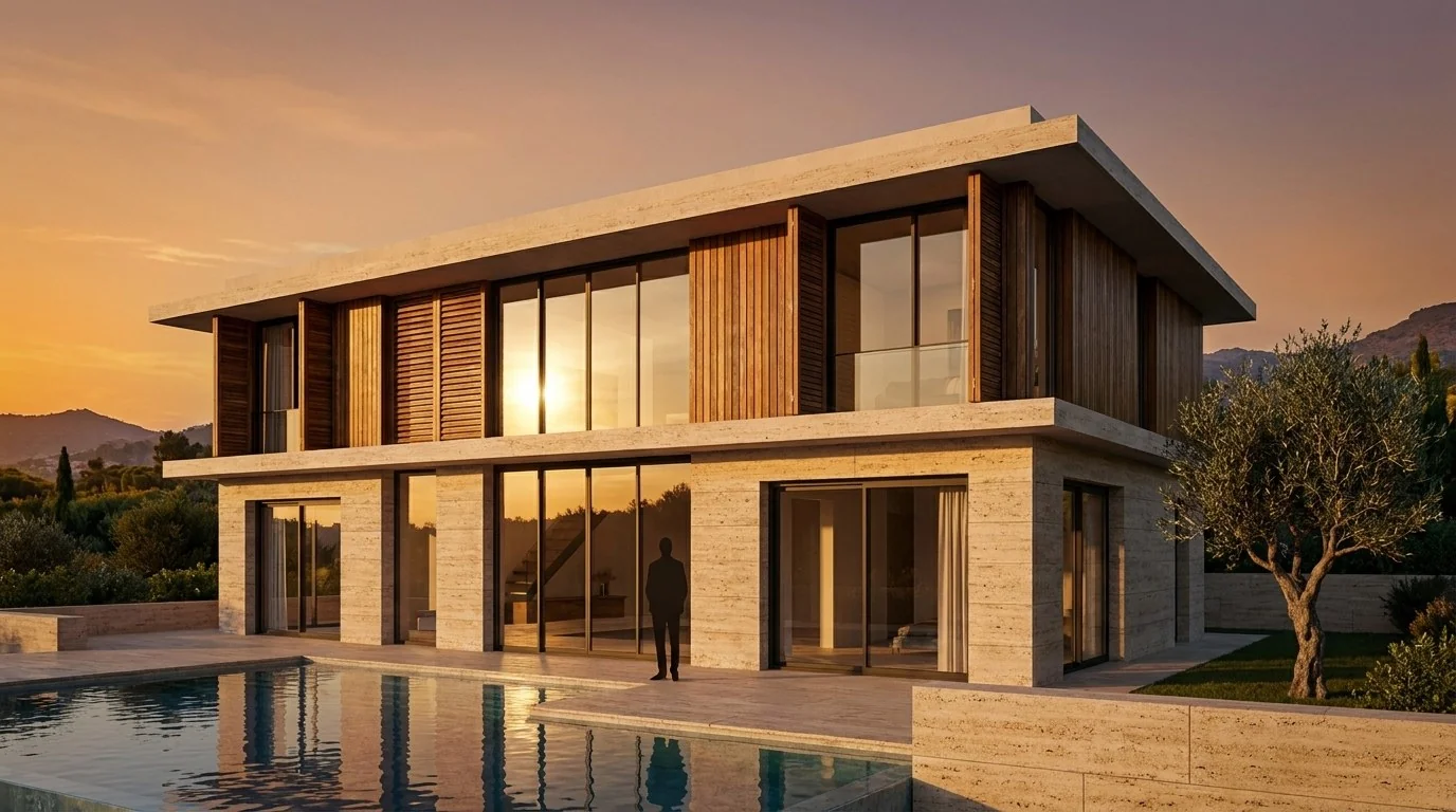 Eskiz → Modern Villa - sonrası